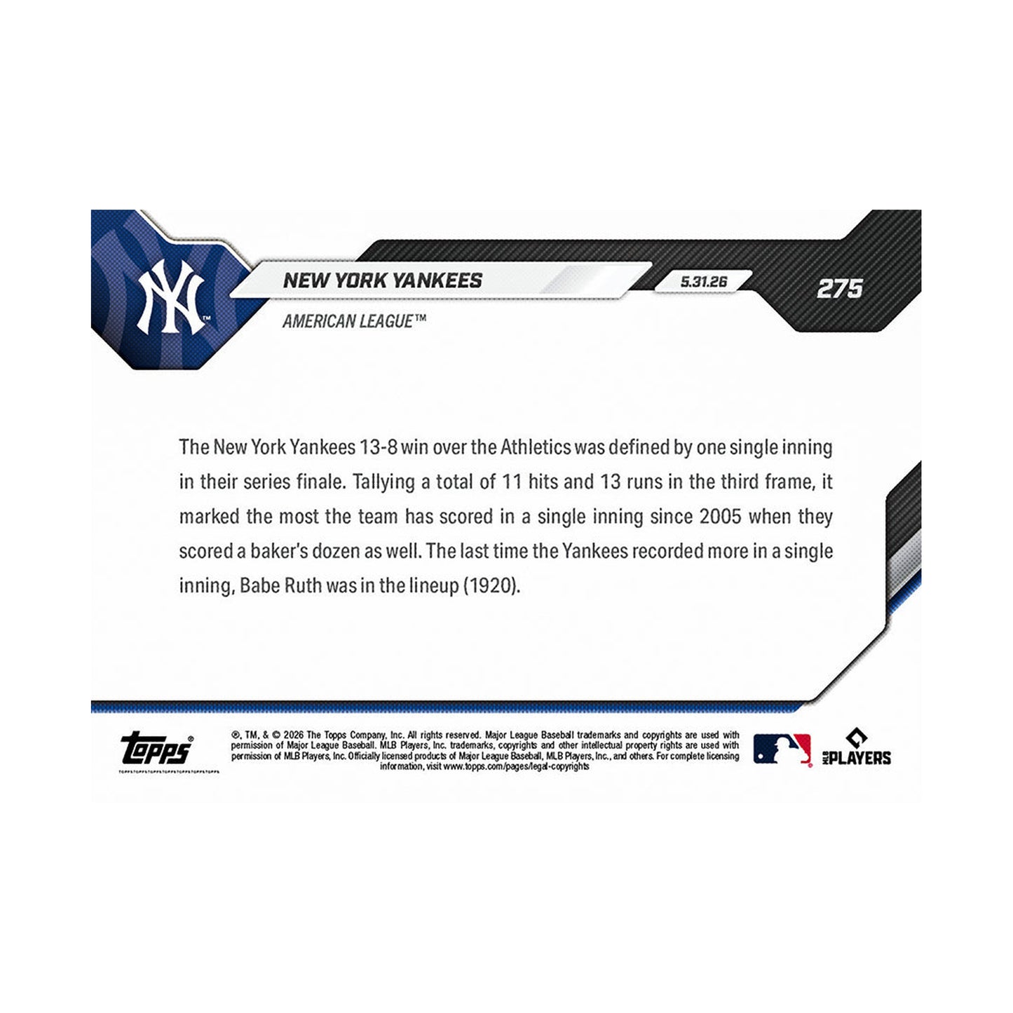 New York Yankees | Procards | PCS-328 | foto 2
