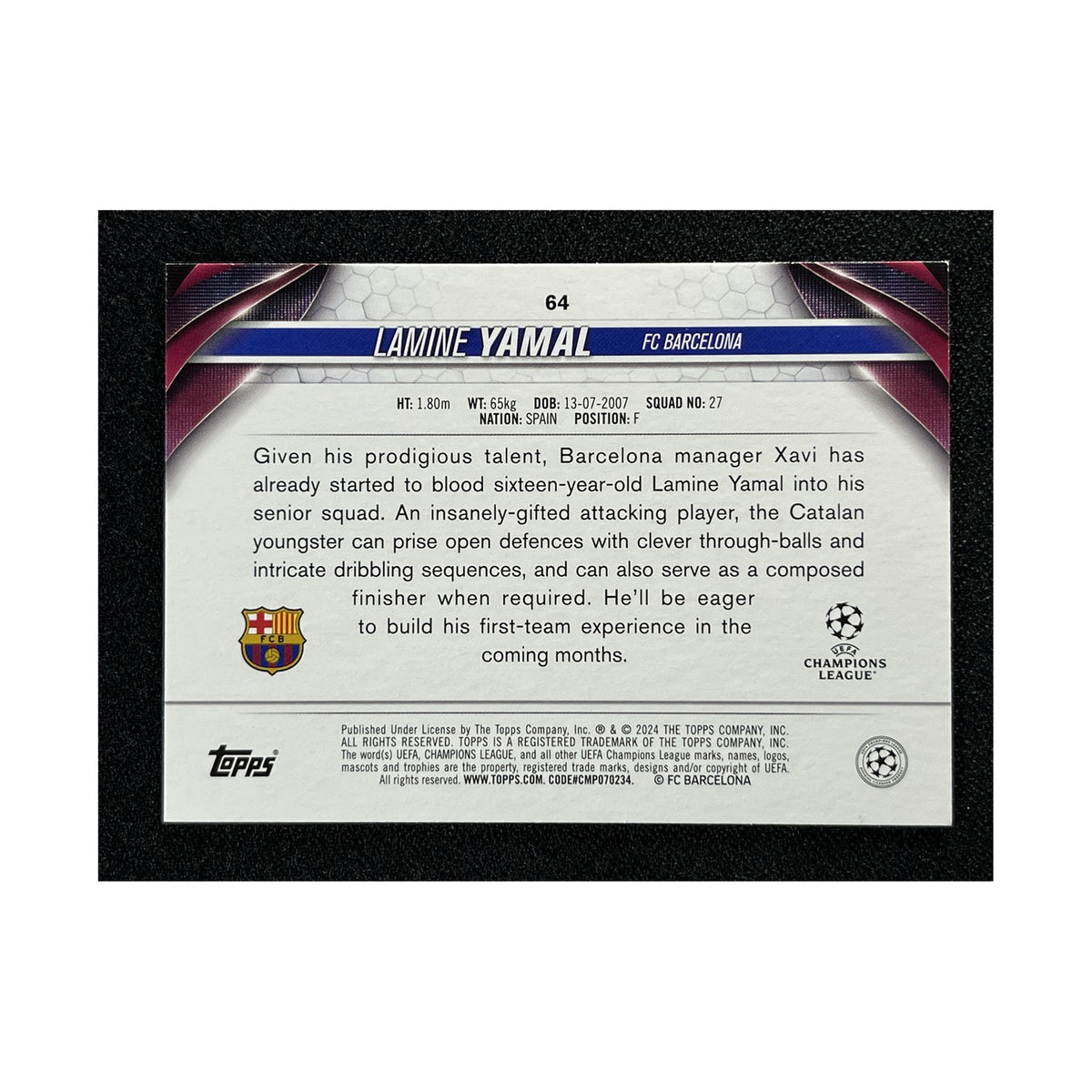 Lamine Yamal | Procards | PCS-572 | foto 2