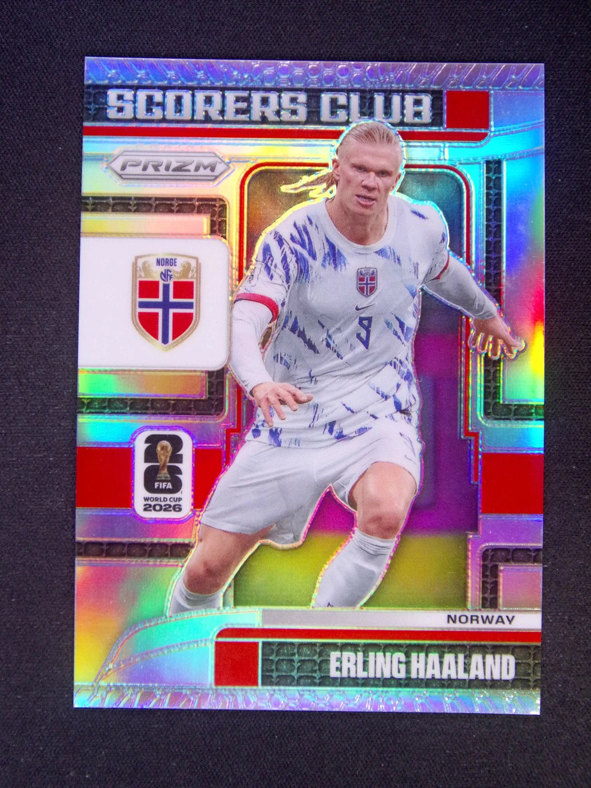 Copa Mundial de la FIFA Panini Prizm 2026 Erling Haaland #13 Noruega Scorers Club Plata / ProCard Sport | PCS-628