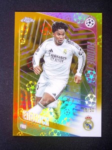2025-26 Topps Chrome UEFA Endrick #86 Gold Logofractor /50 / ProCard Sport | PCS-976