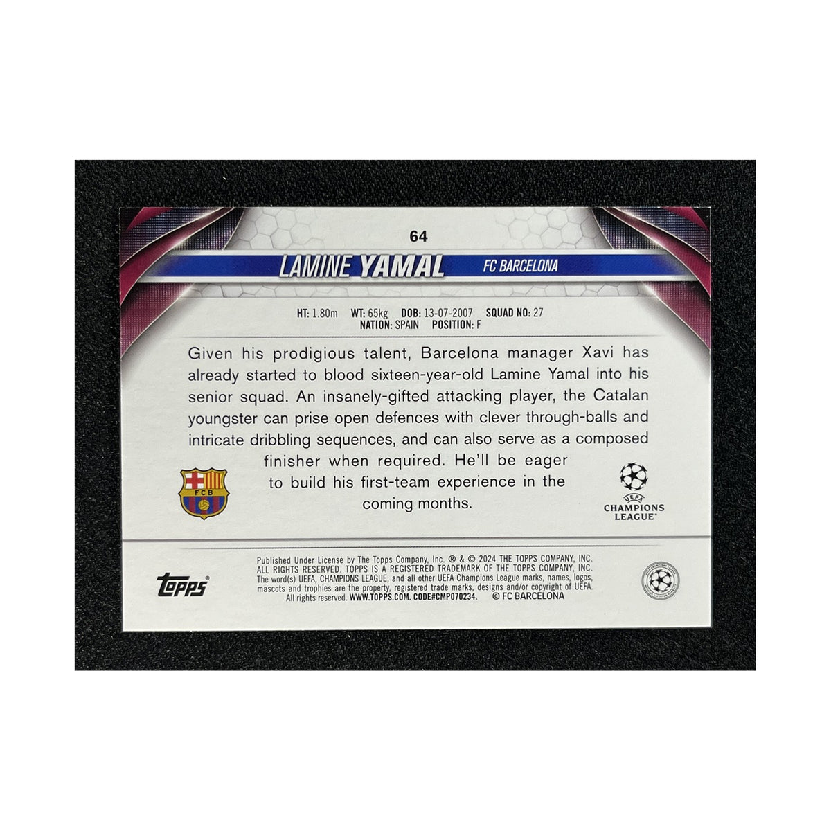 Lamine Yamal | Procards | PCS-135 | foto 2
