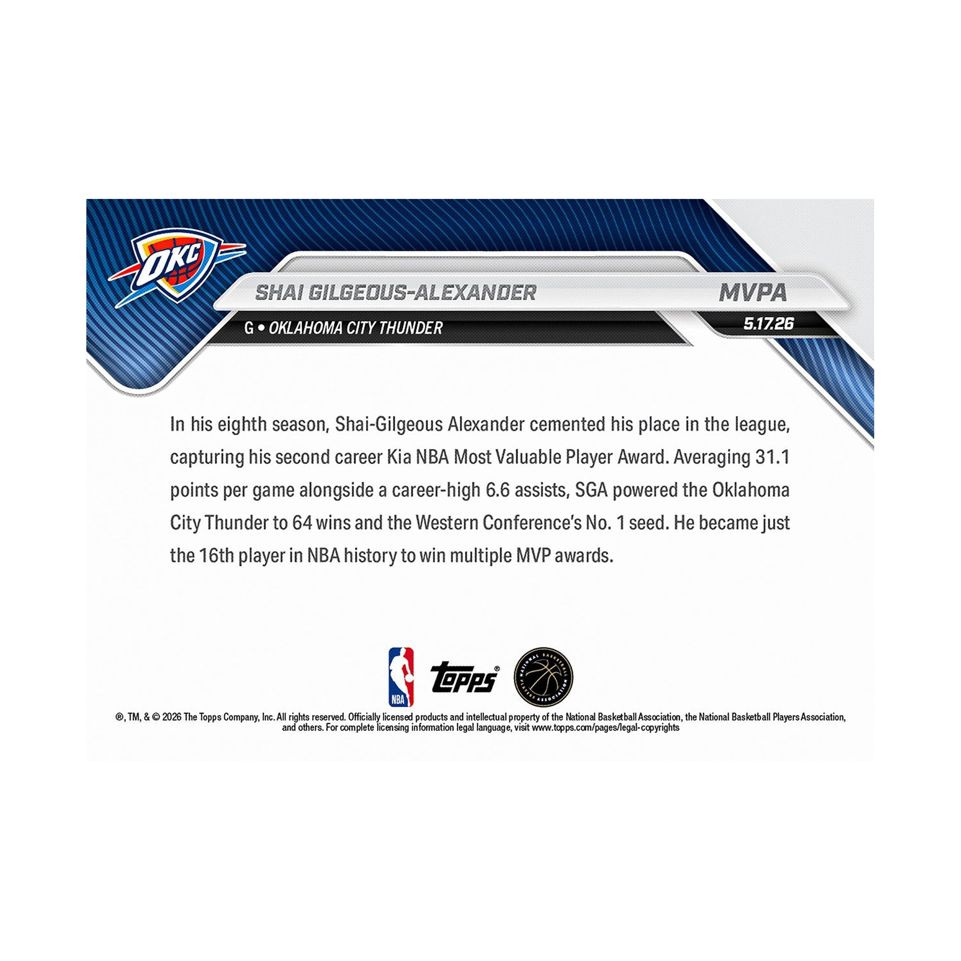 Shai Gilgeous-Alexander | Procards | PCS-149 | foto 3