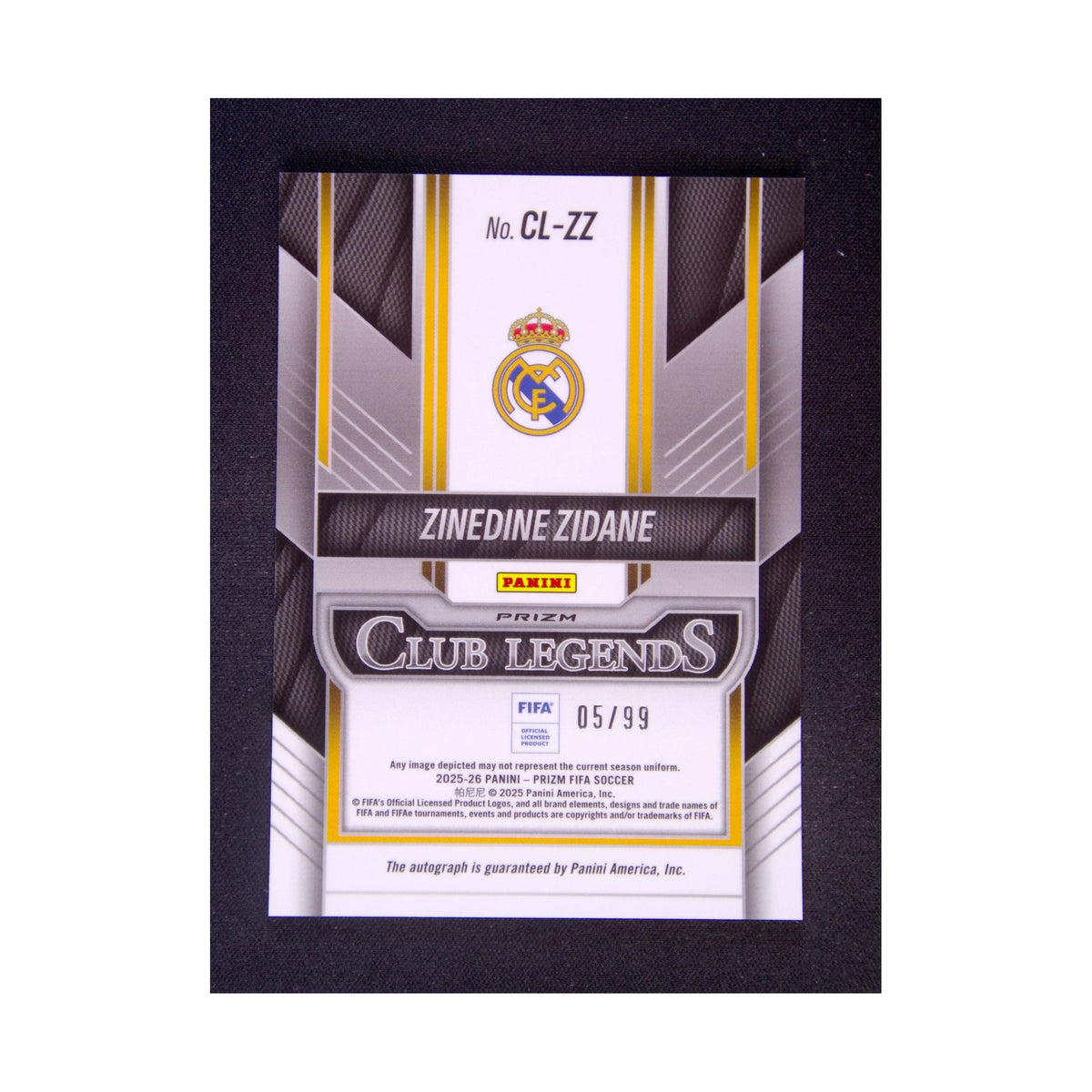 Zinedine Zidane | Procards | PCS-273 | foto 2