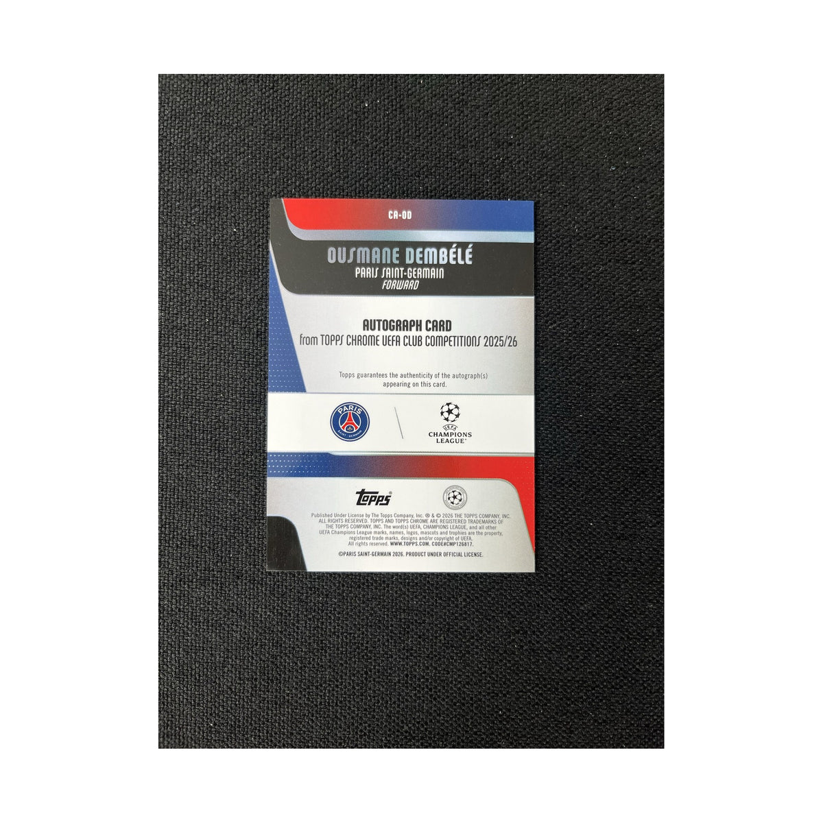 Ousmane Dembélé | Procards | PCS-275 | foto 2
