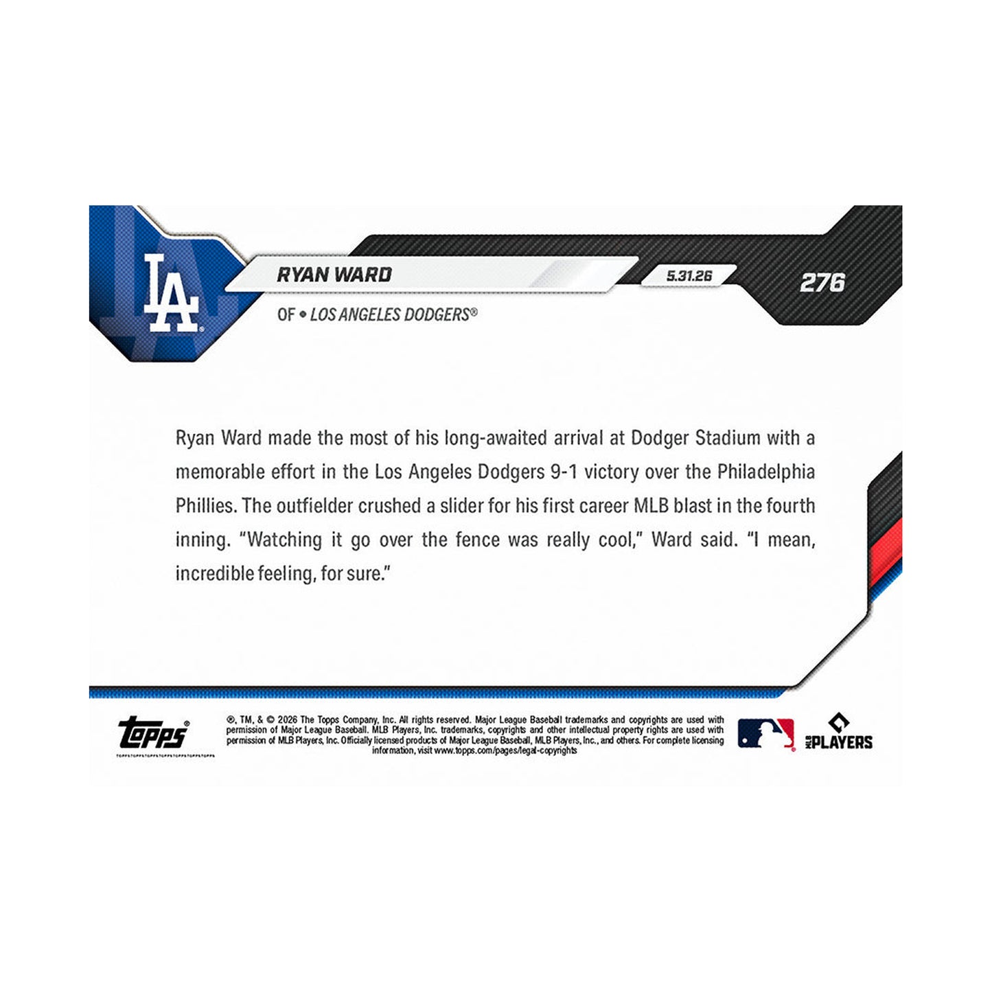 Ryan Ward | Procards | PCS-329 | foto 2