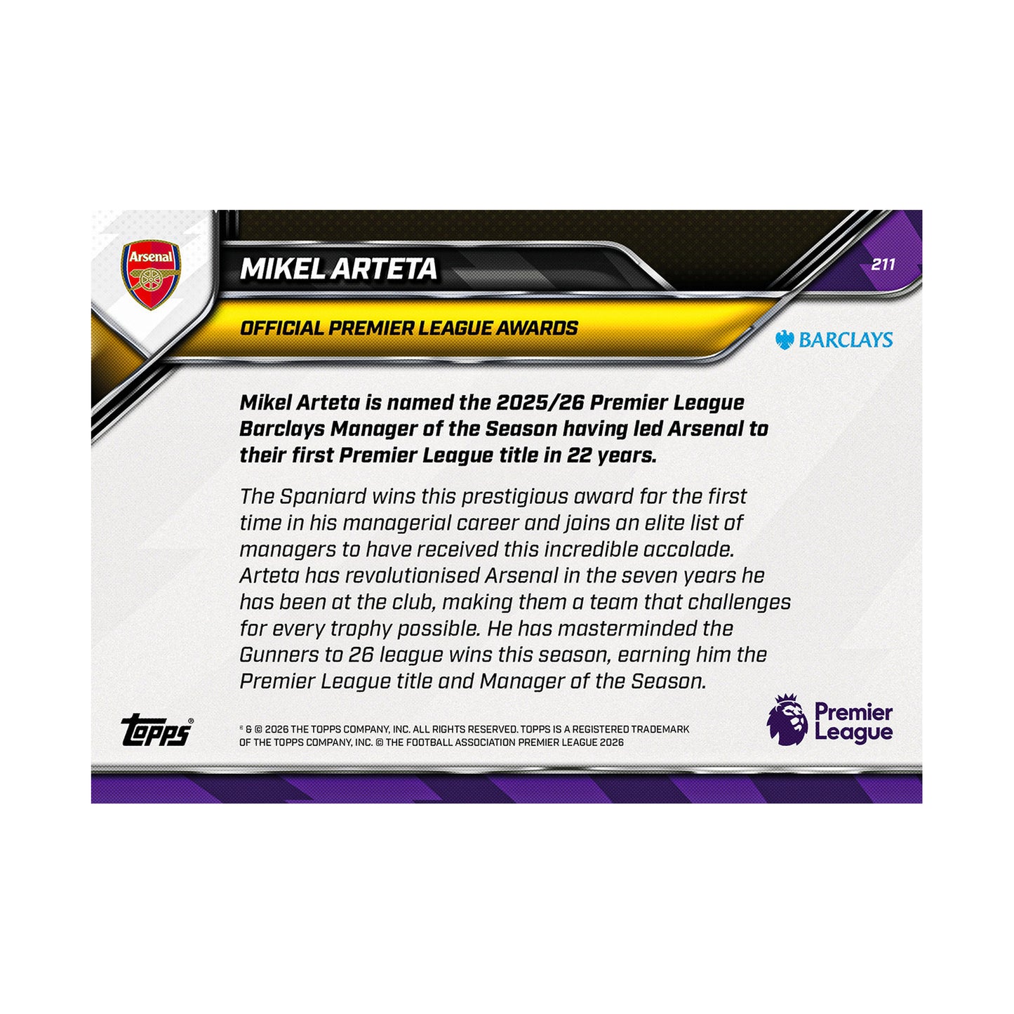 Mikel Arteta | Procards | PCS-382 | foto 8