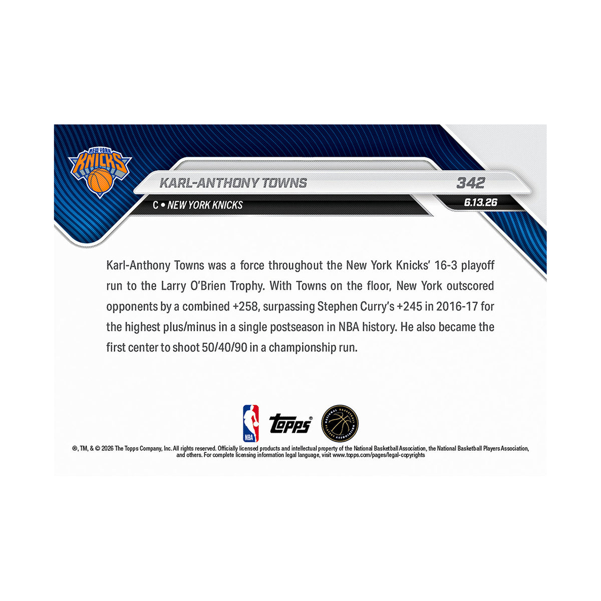 Karl-Anthony Towns | Procards | PCS-400 | foto 3