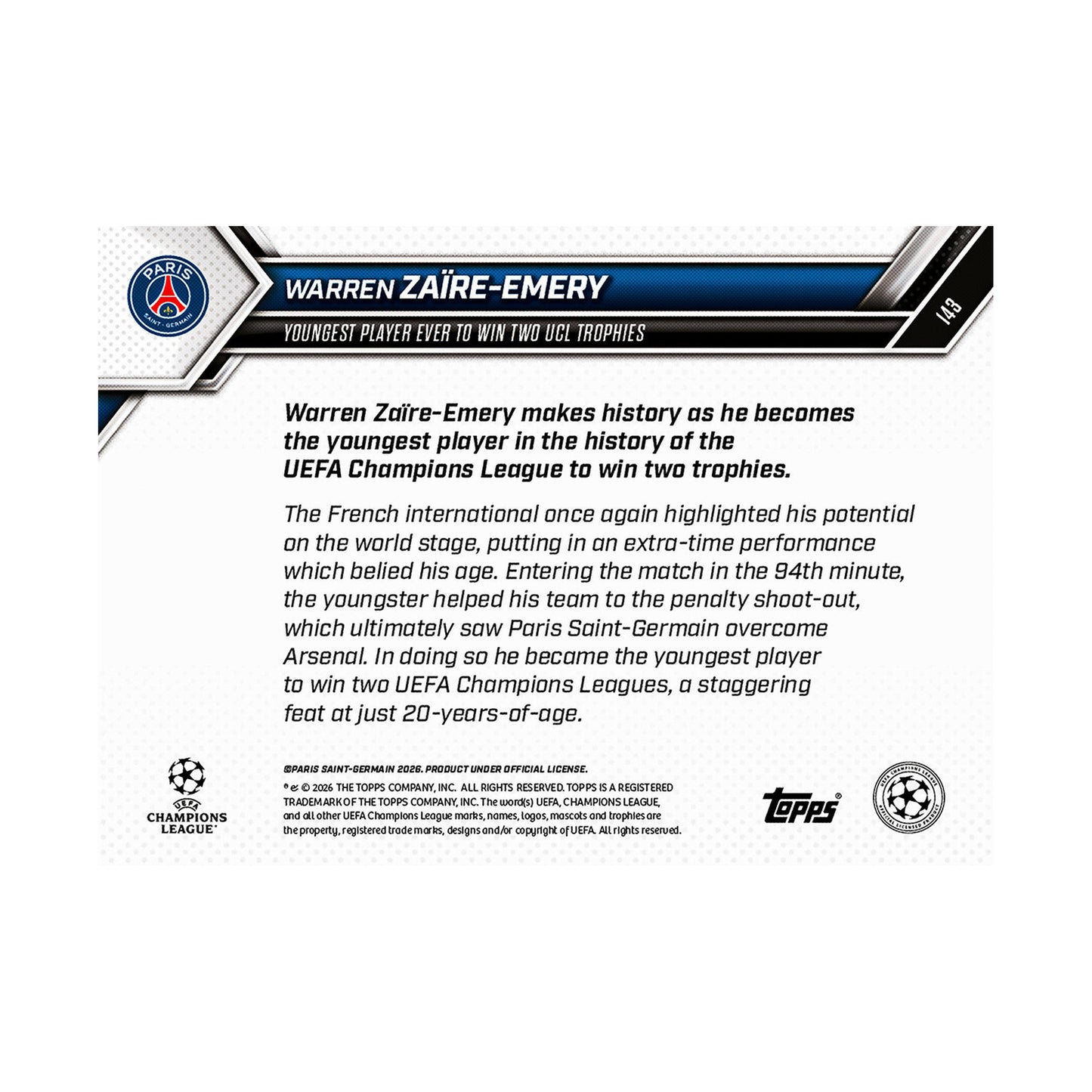 Warren Zaïre-Emery | Procards | PCS-402 | foto 7