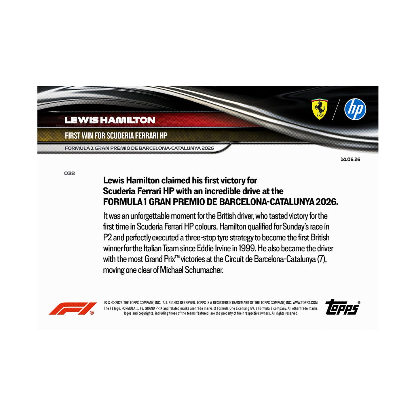 Lewis Hamilton | Procards | PCS-405 | foto 10