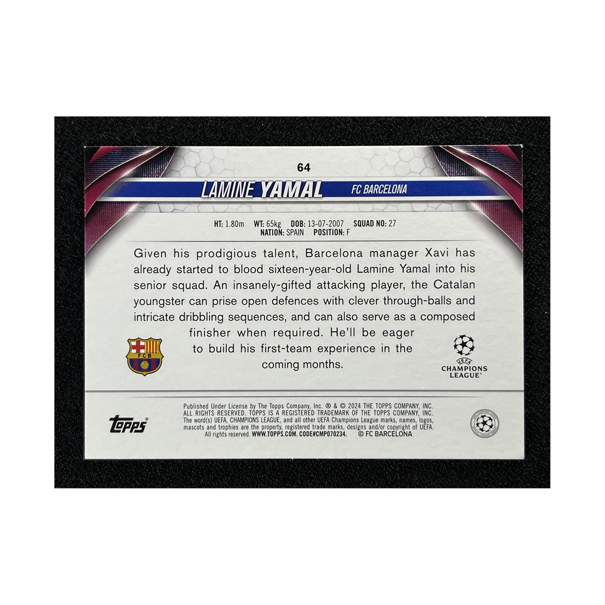 Lamine Yamal | Procards | PCS-564 | foto 2