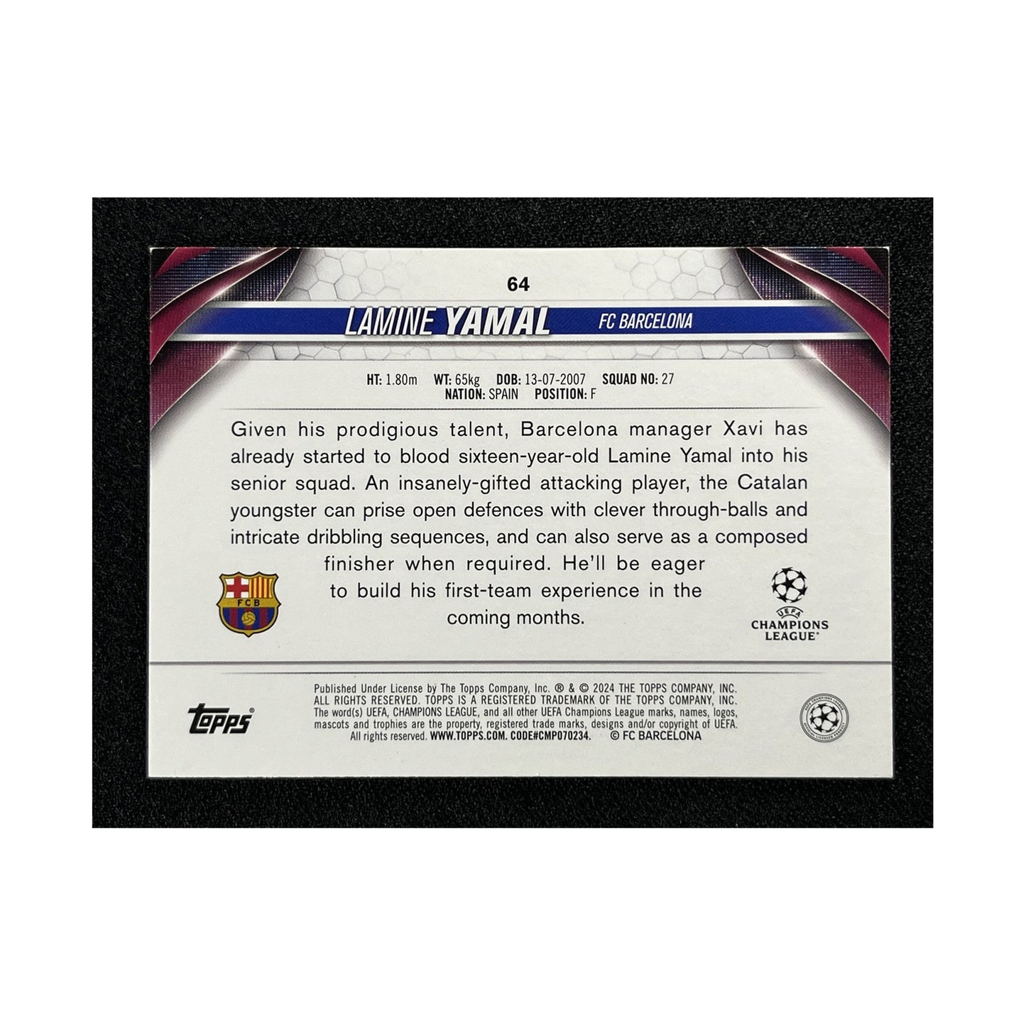 Lamine Yamal | Procards | PCS-567 | foto 2