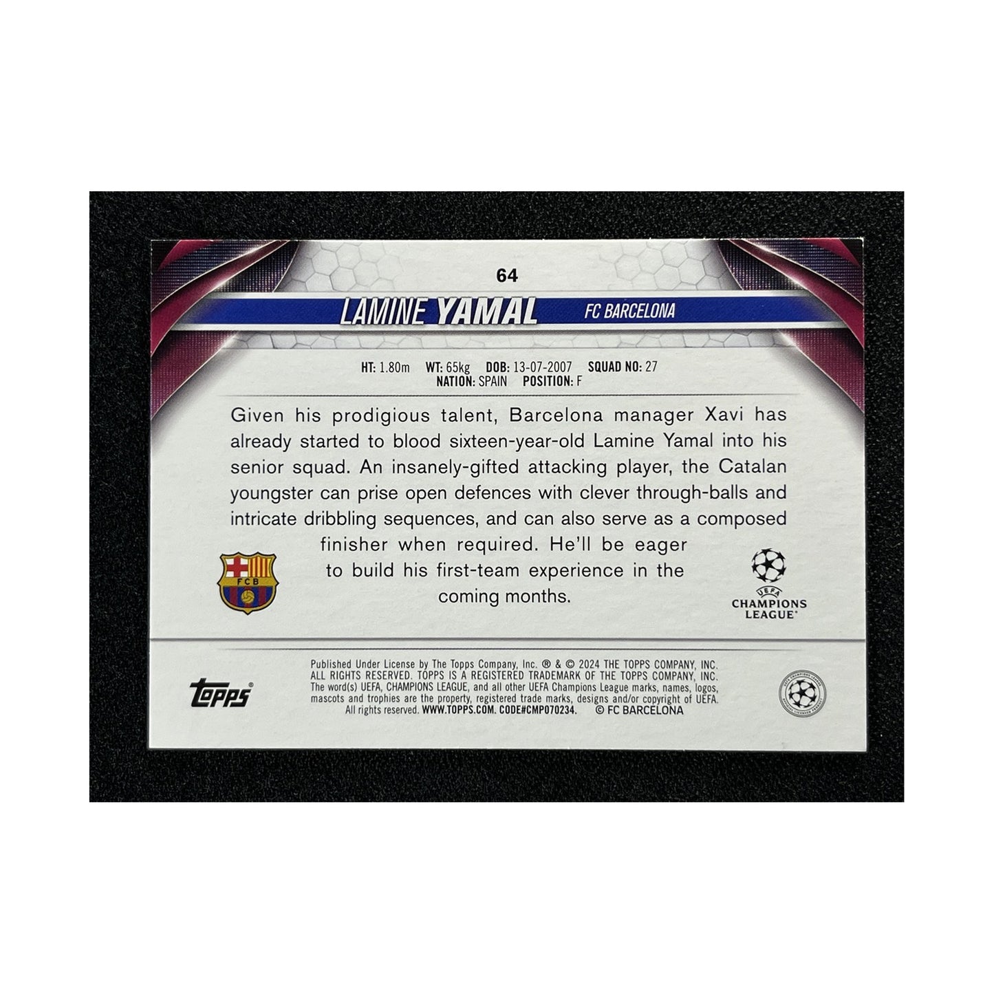 Lamine Yamal | Procards | PCS-572 | foto 2