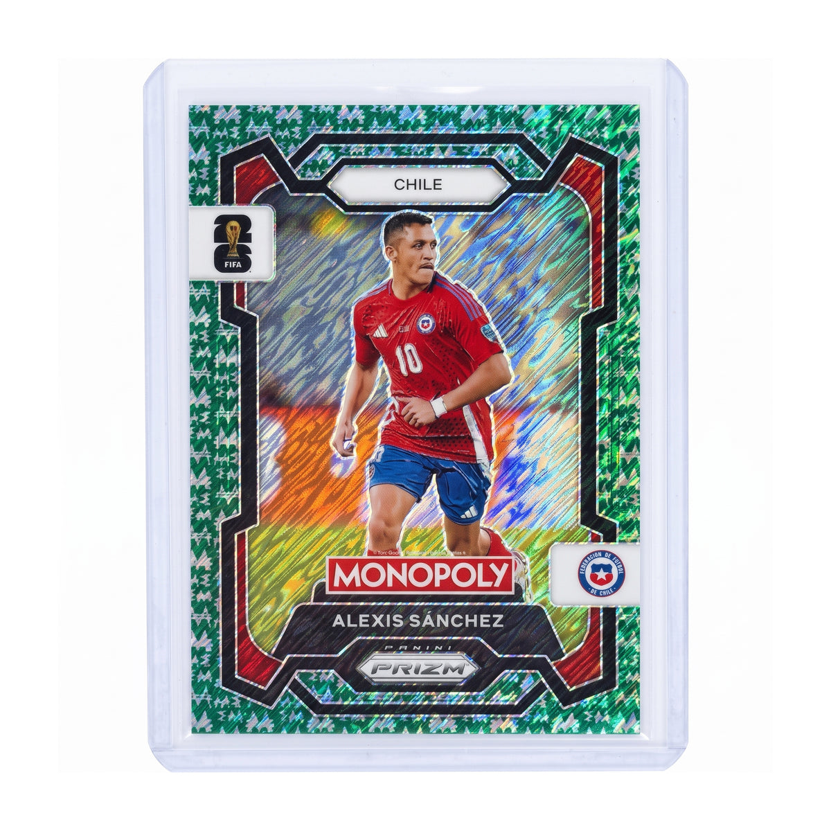 Alexis Sánchez 10/20 Camiseta #Verde Brillante Chile Arsenal 2026 Prizm Monopoly / ProCard Sport | PCS-582 | 1