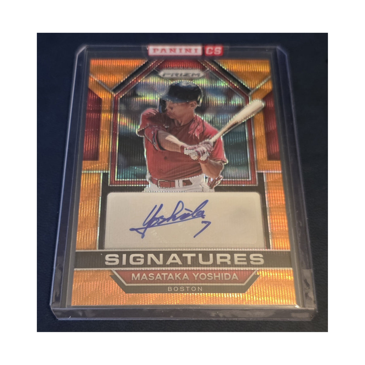 2023 Prizm Masataka Yoshida Rookie Auto Naranja Ola /50 / ProCard Sport | PCS-597 | 2