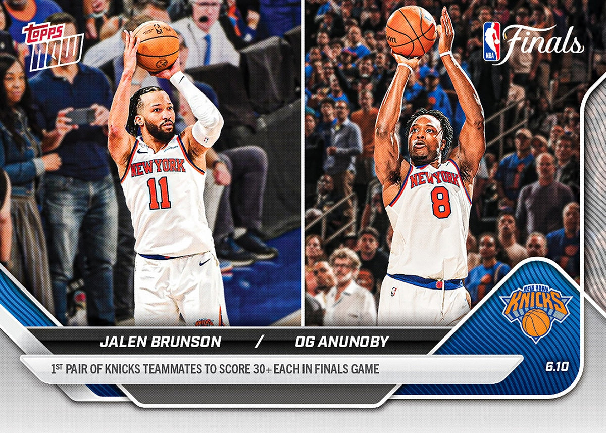 Jalen Brunson / OG Anunoby - 2025-26 NBA Topps NOW - #338 / ProCard Sport | PCS-599 | 1