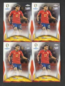 2024 Topps Chrome UEFA Euro #17 Lamine Yamal Debut Nacional Lote 4 / ProCard Sport | PCS-629
