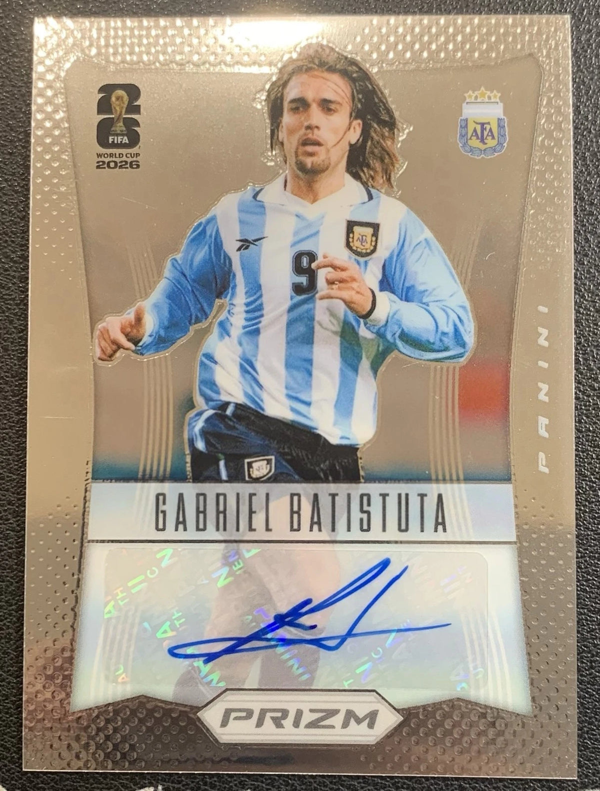 Copa Mundial de la FIFA Panini Prizm 2026 Gabriel Batistuta Argentina Throwback Auto / ProCard Sport | PCS-666