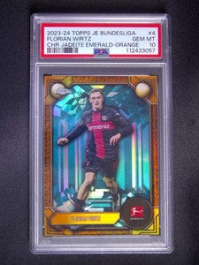 2023-24 Topps JE Bundesliga Florian Wirtz #4 Naranja /25 PSA 10 / ProCard Sport | PCS-693