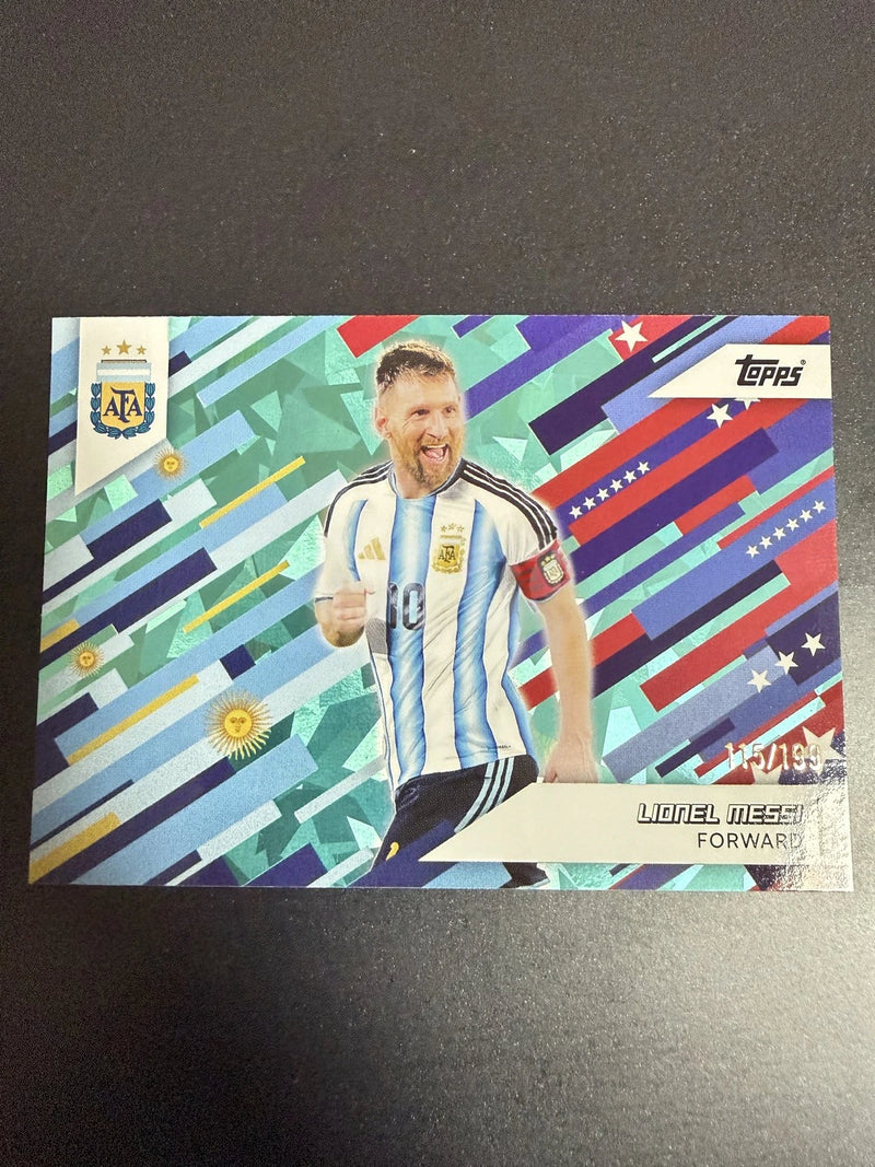 2026 Topps Argentina Team Set Lionel Messi #31 Toast The Host Aqua Icy Foil /199 / ProCard Sport | PCS-973