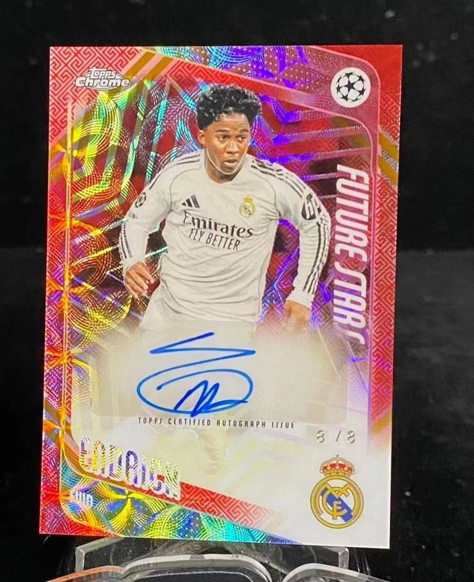 8/8 2025-26 Topps Chrome UEFA Hongbao Endrick Auto / ProCard Sport | PCS-978