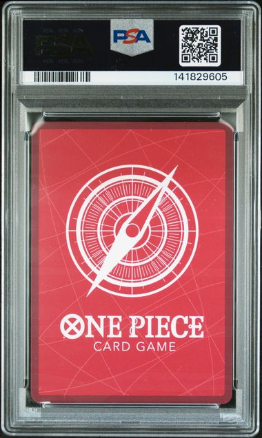 Reverso de 2025 One Piece OP12 #020 Roronoa Zoro Alternate Art PSA 10