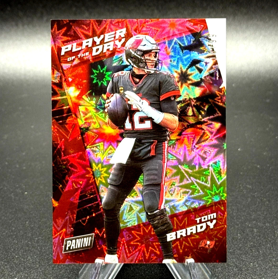 Frente de Tom Brady 2021 Panini Player of the Day #1