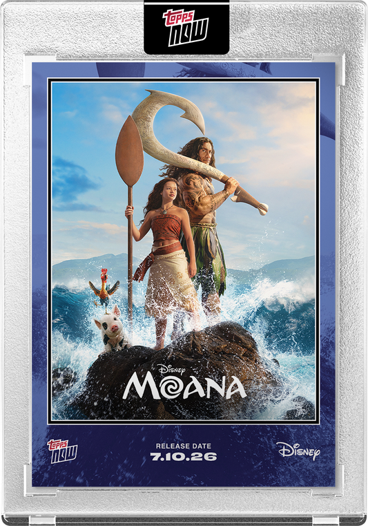 Imagen referencial oficial de Topps: carta 2026 Disney Topps NOW Moana Live Action